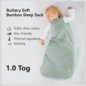 Bubble Panda Sleep Sack Sz XXL 24-36 Mo Ultra Soft green 1.0 TOG Sleepwear B22